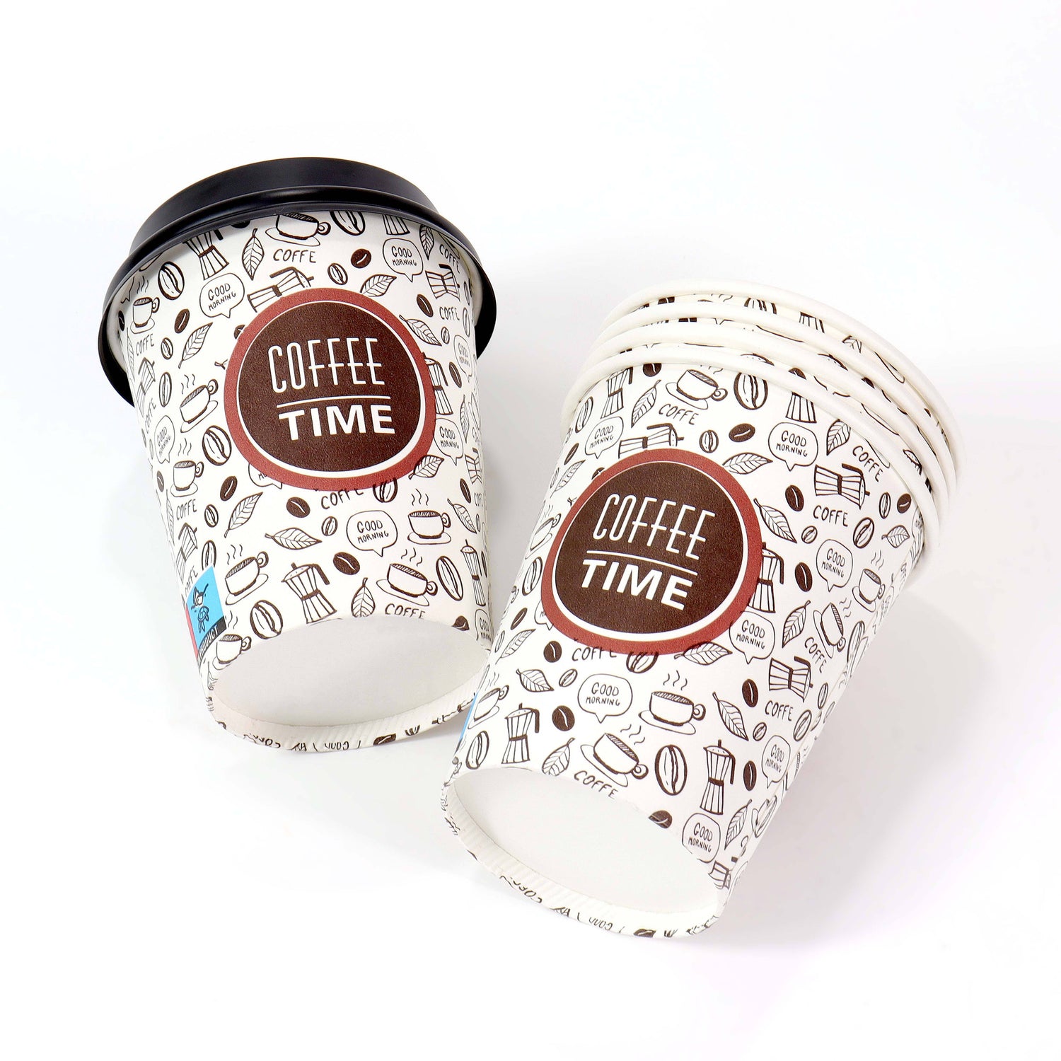 Disposable White Single Wall Biodegradable PLA Eco-friendly Paper Coffee Cups Disposable Paper Cup - Fastfoodpak