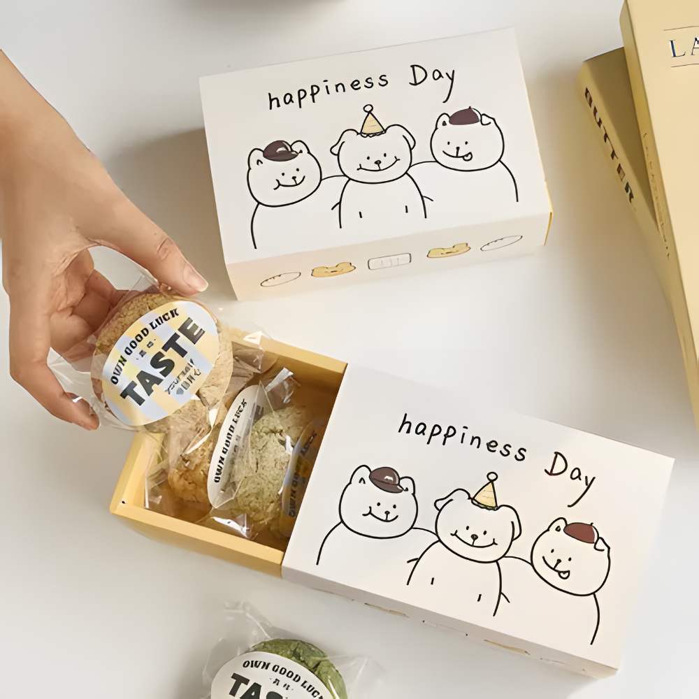Disposable Individual Drawer Small Paper Box for Cake and Dessert
