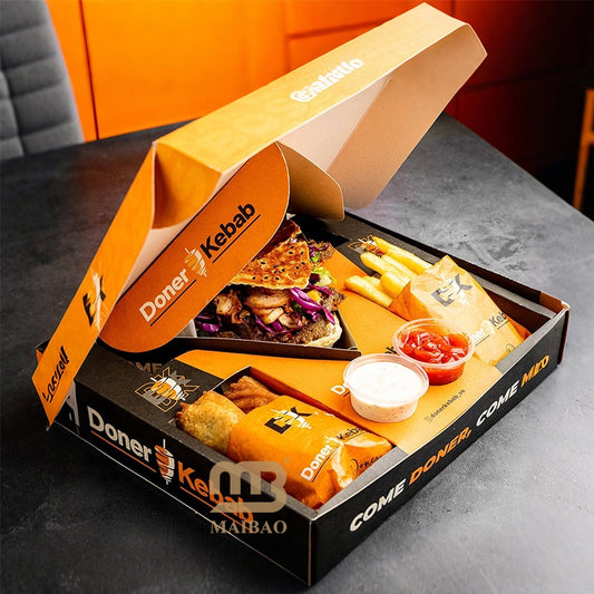 Custom Doner Box for Kebab and Takeaway Food Packaging