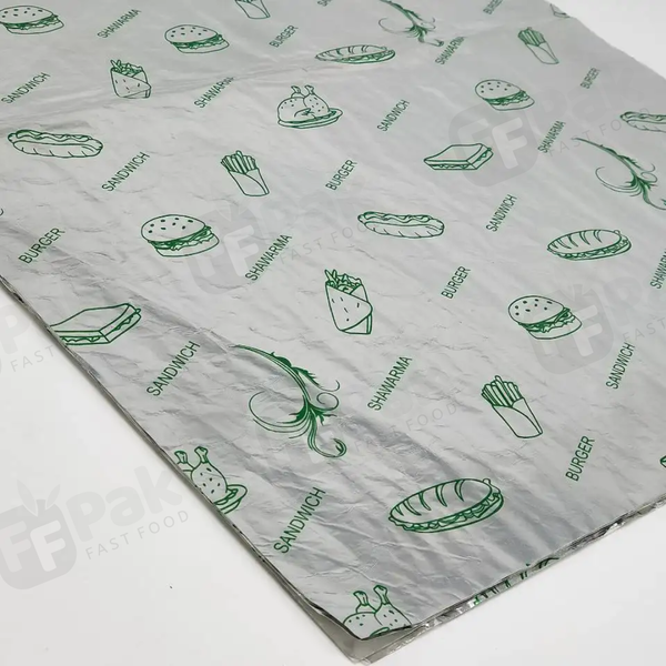 Restaurant Oil Proof Aluminum Foil Honeycomb Deli Parchment Paper Wrapping Kraft Paper Food Grade Burger Paper Grease Proof Sandwich Paper - Fastfoodpak