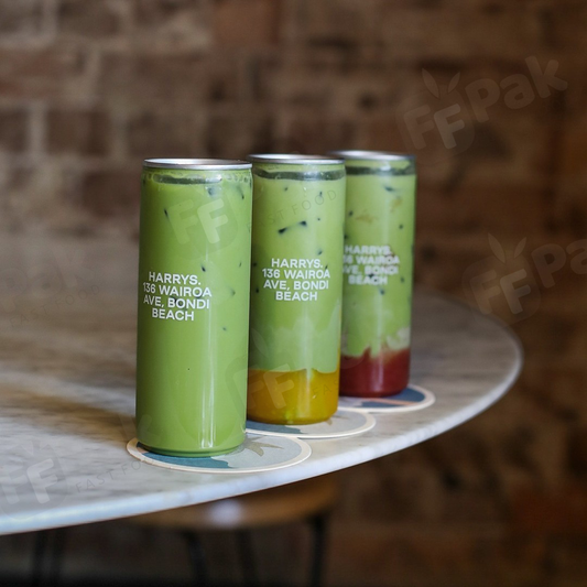 Custom Logo PET Pop Can PET Bottle Plastic Packing Cans For  Coffee Boba Bubble Tea Cold Drinks