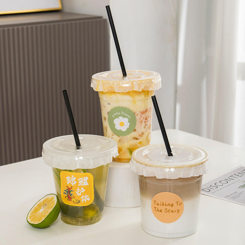 Fully Biodegradable Food Packing Box Clear PLA Cups Transparent Compostable Disposable Salad Dessert Cup Bowl - Fastfoodpak