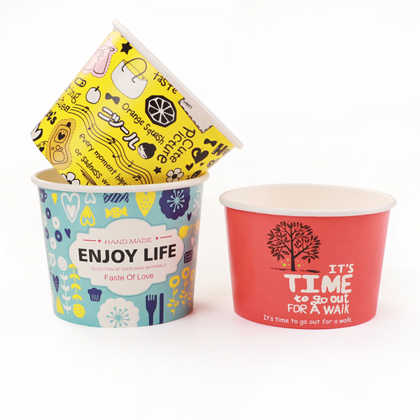 Supplier Wholesale Single PE Coating Salad Kraft Paper Food Bowl with Lid - Fastfoodpak