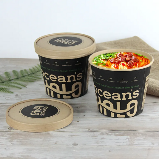 Customized Chicken Fruit Salad Takeaway Paper Food Container With Lid Packaging - Fastfoodpak