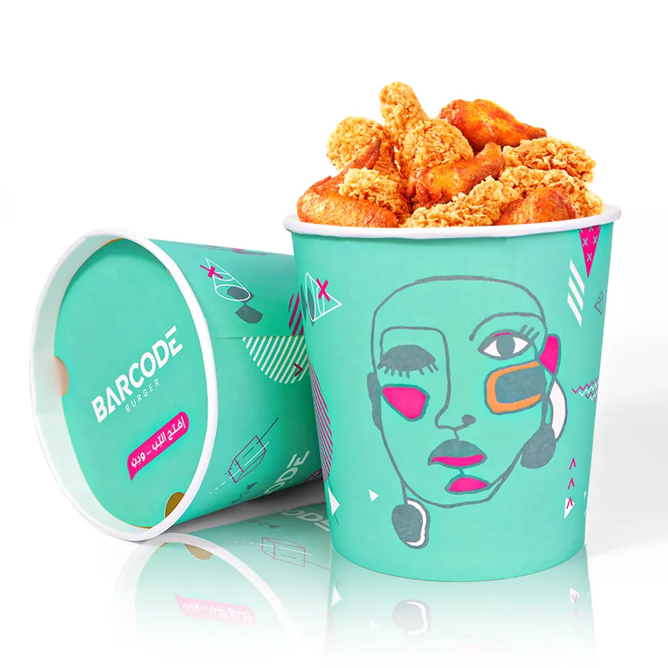 Disposable Eco Friendly Paper Cups for Popcorn Fried Chicken Paper Buc ...