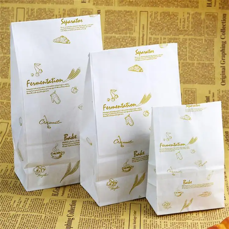 Sac en papier alimentaire bon marché Sac d'épicerie de taille différente Sac en papier robuste Togo
