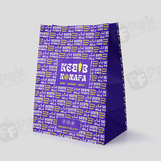 Custom Printed Take Away Bolsa Paper Food SOS Paper Bag For Food Takeaway