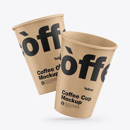 10 oz Coffee Cups Disposable for Hot Drinks and Custom Branding