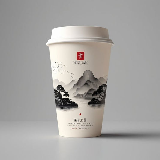 Custom Disposable Coffee Cups with Lids for Cafes and Wholesale