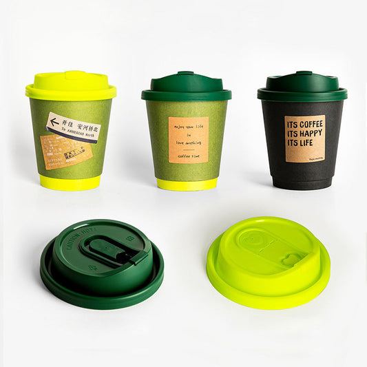 Printing Customized Logo Disposable Double Wall Paper Cups Hot Drink Coffee Cup