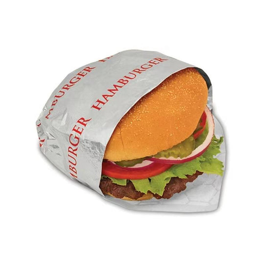 Diseño personalizado Impresión CMYK Papel de cera para alimentos a prueba de aceite a prueba de aceite Shawarma Burger Wrapping Paper
