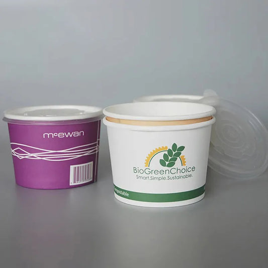 Factory Supply Eco-friendly Kraft Paper Food Cup Hot Soup Bowls With Vented Lid - Fastfoodpak