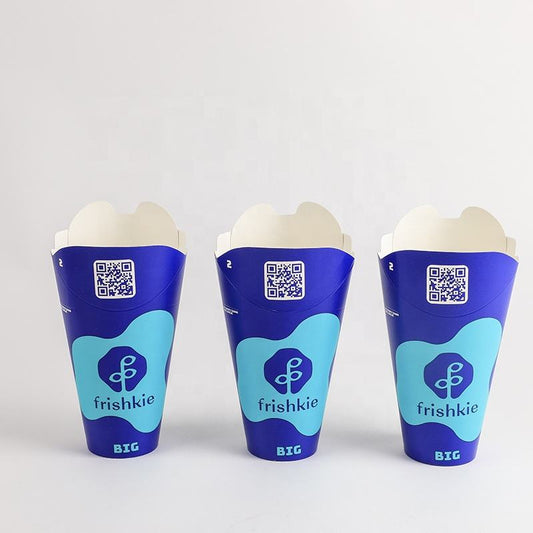 Les gobelets en papier jetables ont imprimé la tasse de papier chaude de boisson chaude de mur simple recyclable