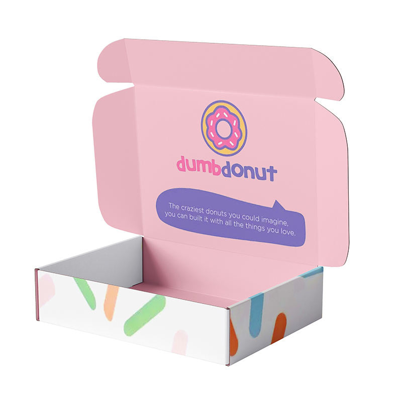 Wholesale Custom Printed Donut Box Packaging Food Doughnut Box