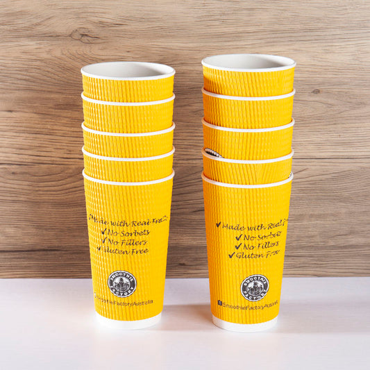 Biodegradable Disposable PLA Printed Design Compostable Bamboo Paper Cup with Lids for Hot Coffee and Tea - Fastfoodpak