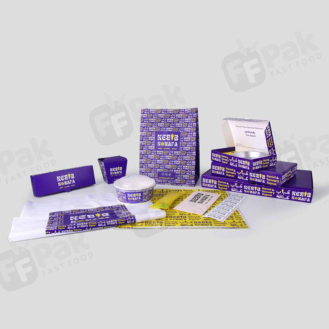 Personalized Kebab Branding Package Kebab Food Packaging Solution with Custom Logo Designed for Shawarma Kebabs - Fastfoodpak