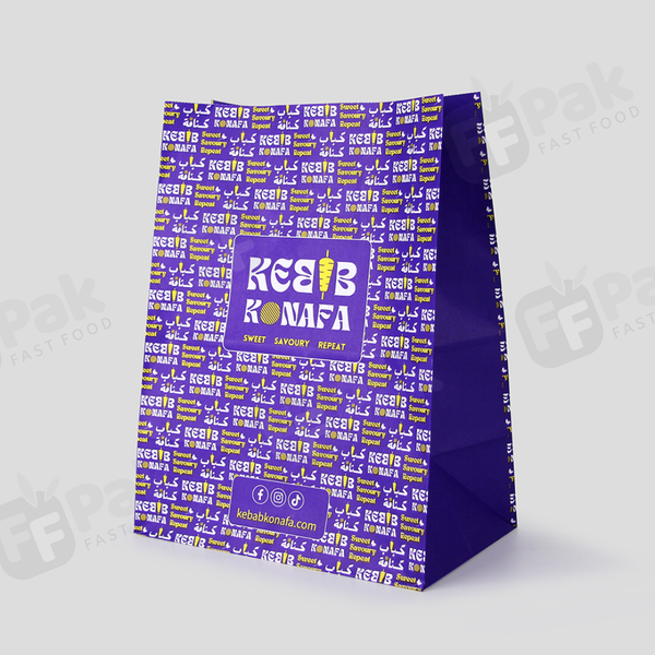 Custom Printed Take Away Bolsa Paper Food SOS Paper Bag For Food Takeaway - Fastfoodpak