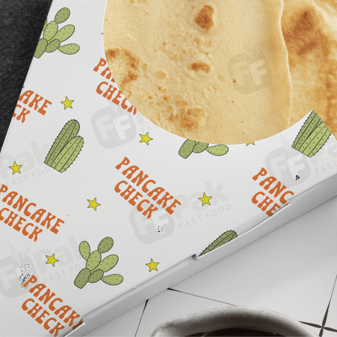 Personalized Sizes Logo Printing Food Grade Cone Crepes Box Hot Crepe Box Holder Creperie Packaging Box - Fastfoodpak