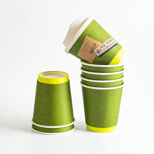 Printing Customized Logo Disposable Double Wall Paper Cups Hot Drink Coffee Cup - Fastfoodpak