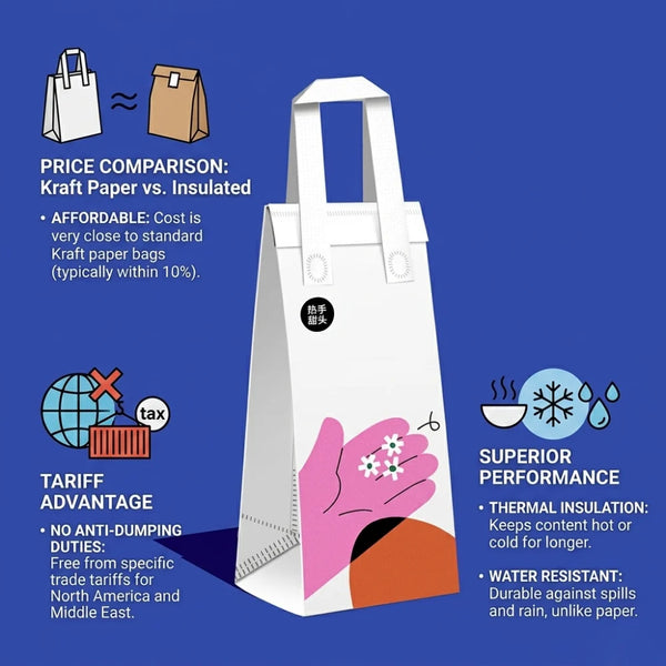 Affordable Non-Woven Thermal Bags for Takeout Packaging