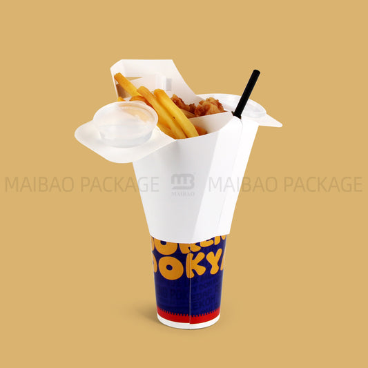 Boîte d'emballage de hamburger de personnalisation commerciale jetable
