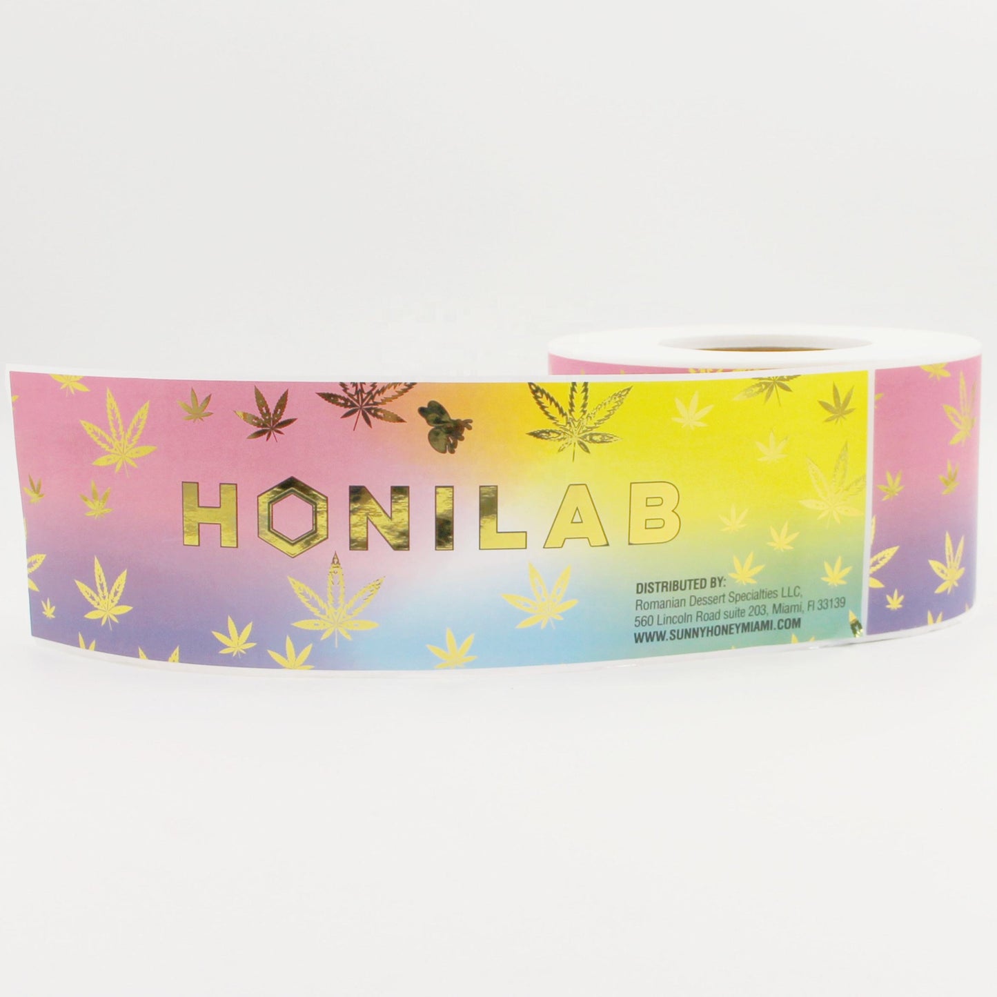 Waterproof Strong Adhesive Labels for Honey Bottle Velvet Touching Film Surface for Bottle Honey Jar Labels - Fastfoodpak