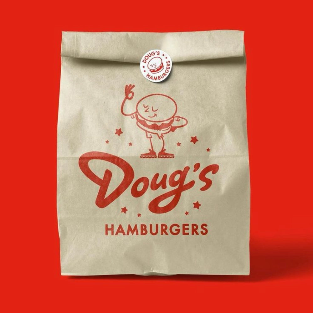 La nourriture écologique de recyclage d'impression personnalisée emporte les poignées de sac en papier kraft