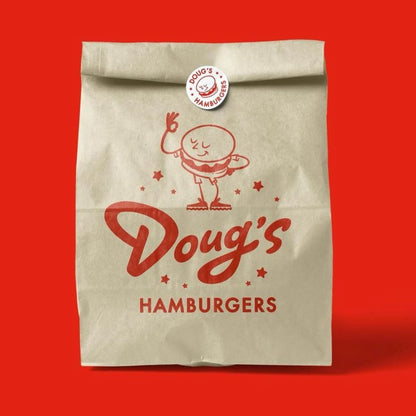 La nourriture écologique de recyclage d'impression personnalisée emporte les poignées de sac en papier kraft