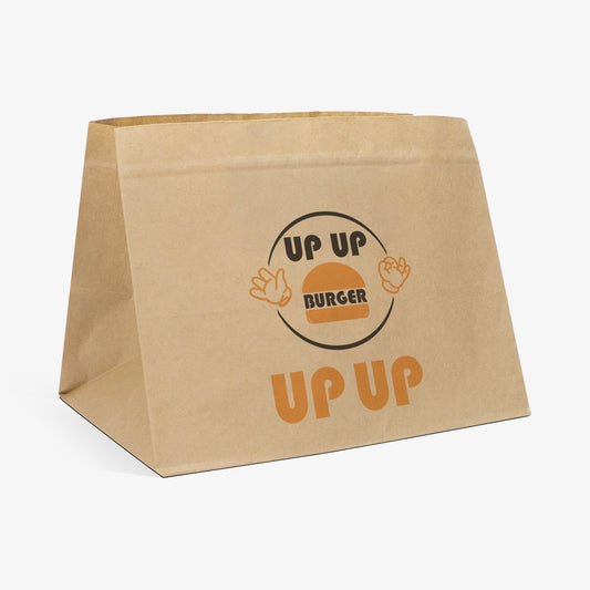 Custom Printed Take Away Bolsa Paper Food SOS Paper Bag For Food Takeaway