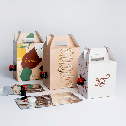 Costom 1.5L 2L 3L Disposable Coffee Bag In Box With Vitop Valve Coffee Box Dispenser