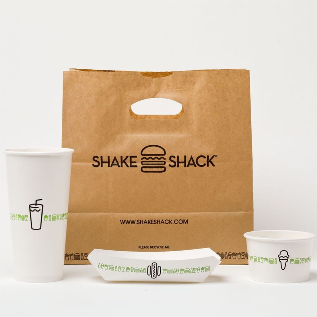 Venta al por mayor reciclada Take Away To Go Craft Bolsa de papel