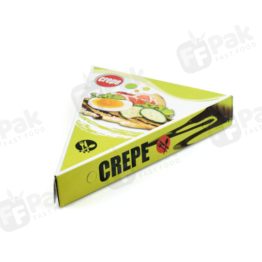 Personalized Sizes Logo Printing Food Grade Cone Crepes Box Hot Crepe Box Holder Creperie Packaging Box