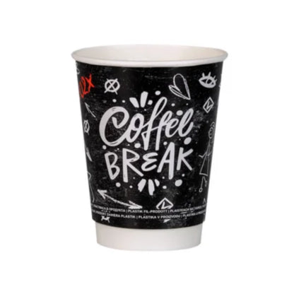 Insulated Double Wall Paper Coffee Cups for Hot Drinks | Customizable