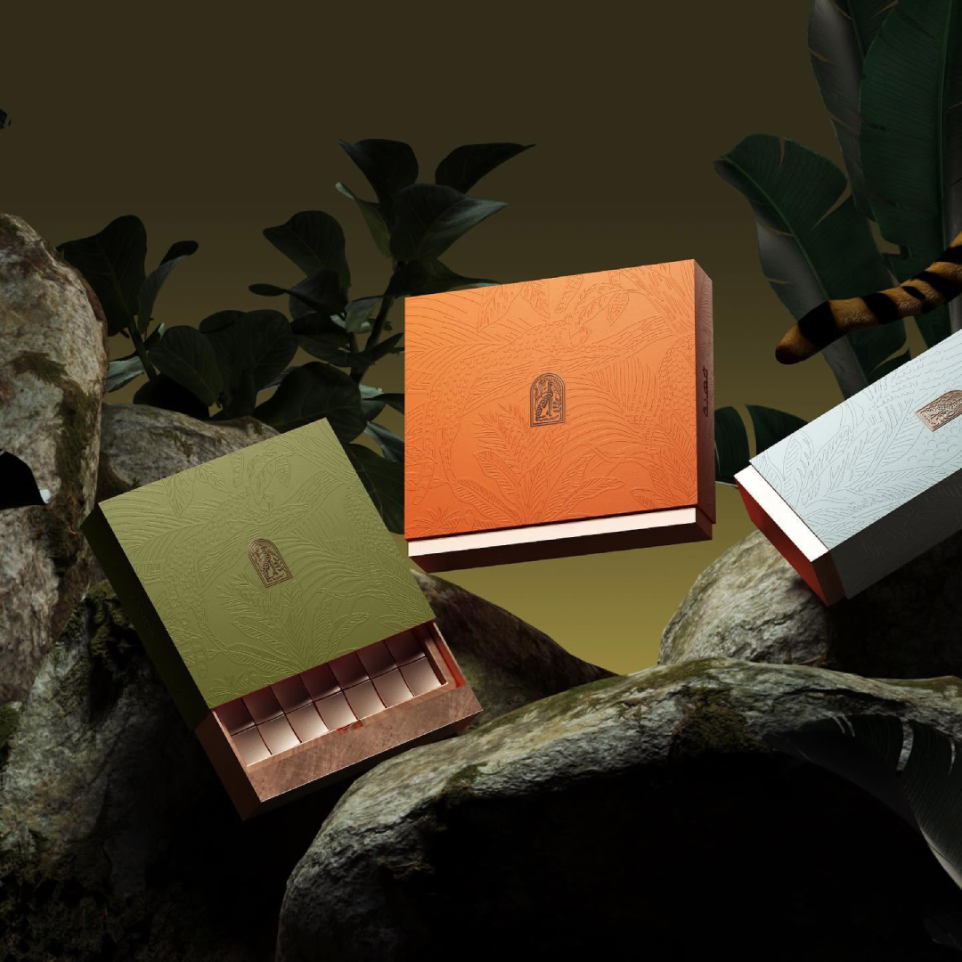 Branded Luxury Chocolate Box Custom Logo Design Exquisite Treats Gourmet Chocolate Gifts Premium Packaging