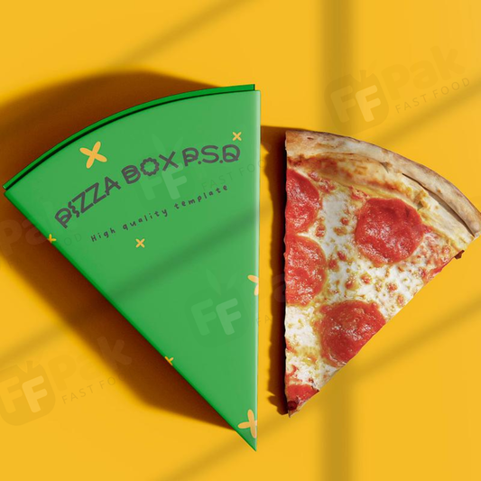 Custom Logo Wholesale Kraft Paper Mini Triangle Packaging Carton Single Pizza Slice Box For Food