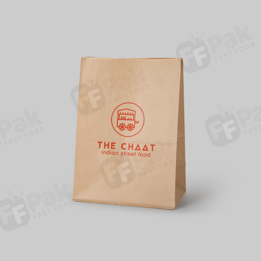 Custom Takeout Paper Bag Kraft Brown Food Kraft Paper Bag For Food Takeaway