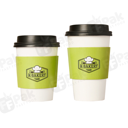 Disposable Customized Heat-resistant Ironing Cup Holder Coffee Paper Cup Sleeve