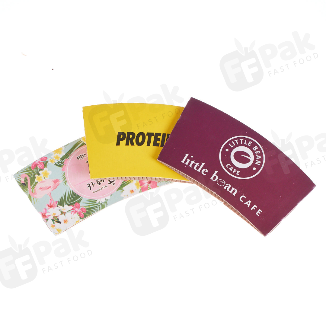 Disposable Customized Heat-resistant Ironing Cup Holder Coffee Paper Cup Sleeve