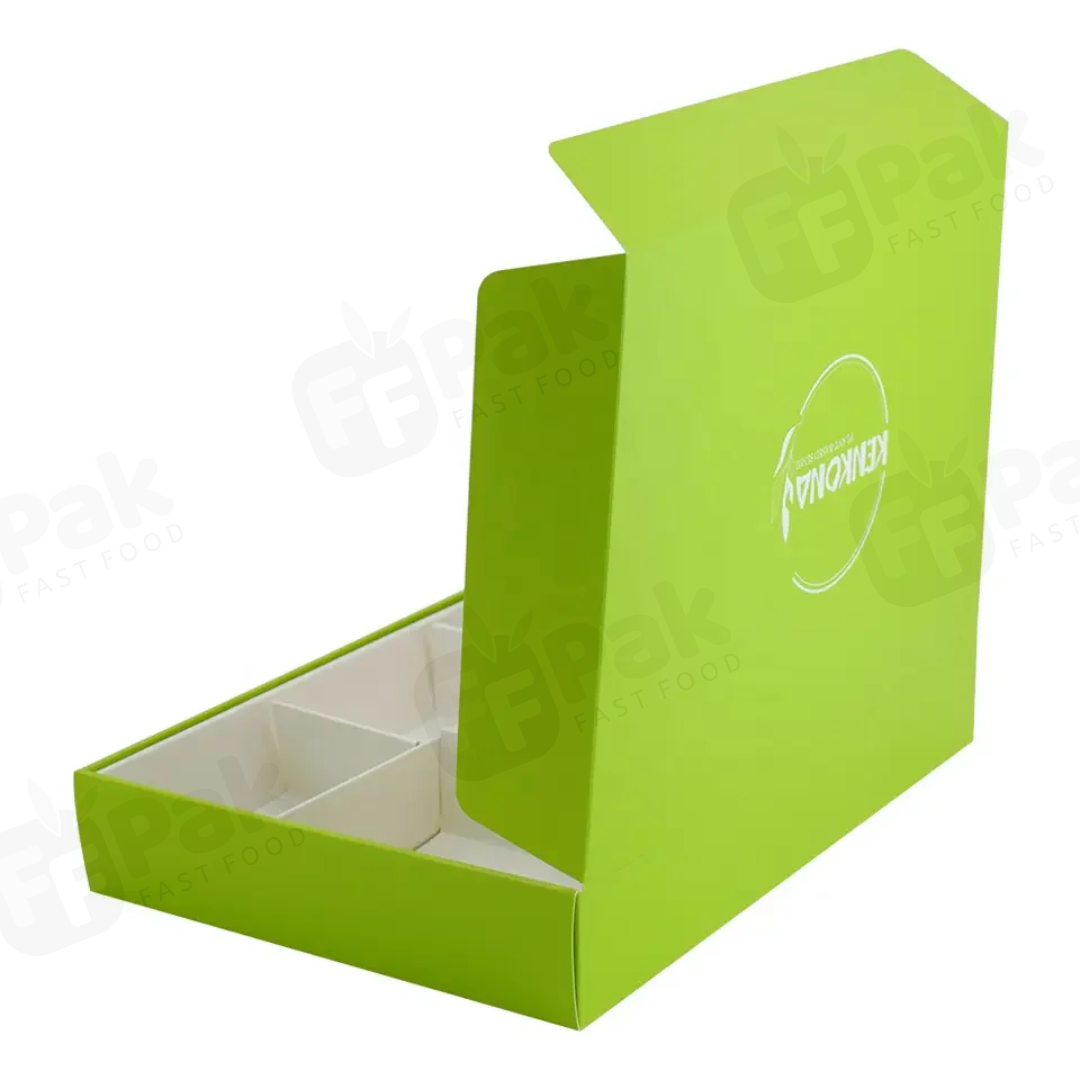 Custom Printed Disposable Take away To go Packaging Container Kraft Lunch Food Paper Box