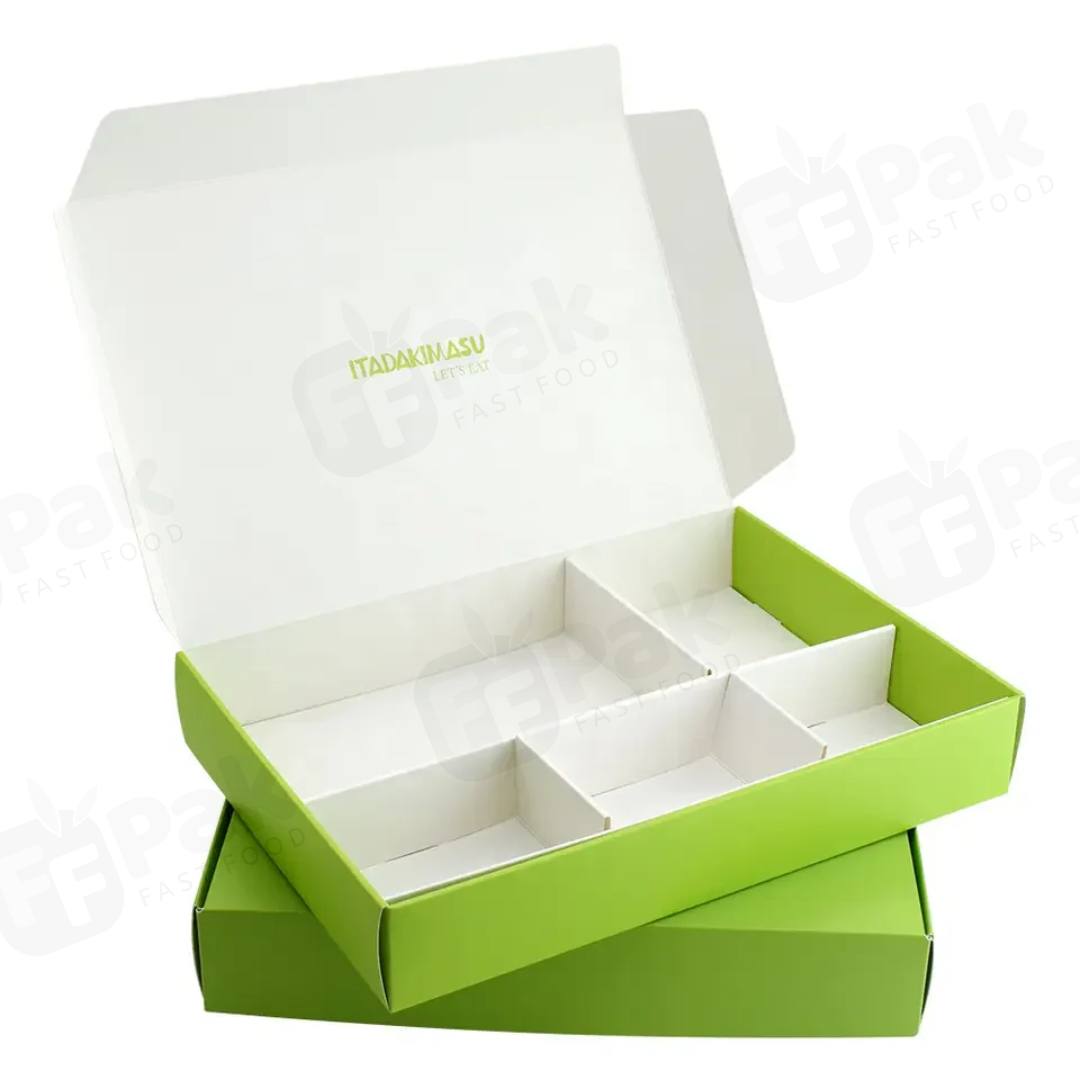 Custom Printed Disposable Take away To go Packaging Container Kraft Lunch Food Paper Box