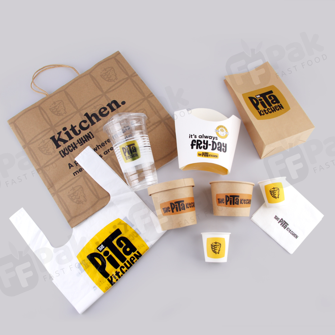 Customized Branded Pita Food Packaging Solution