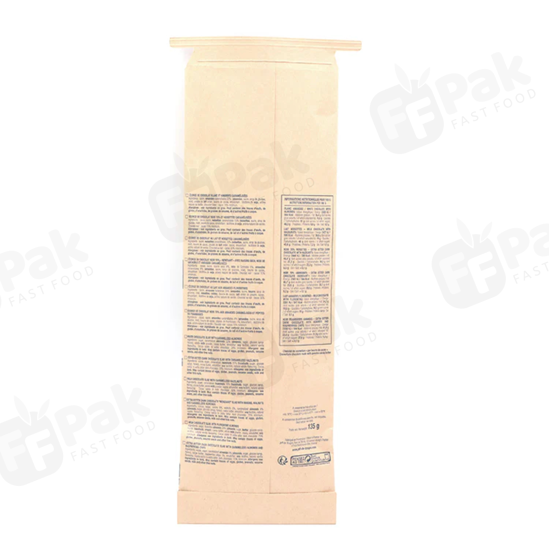 Waterproof Takeaway Food Paper Bag Take Away Food Packing Bag with Tin Tie