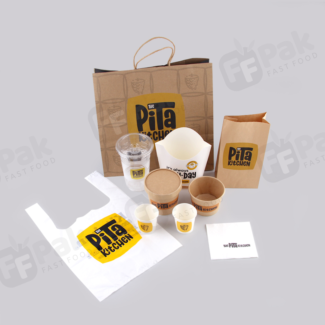 Customized Branded Pita Food Packaging Solution