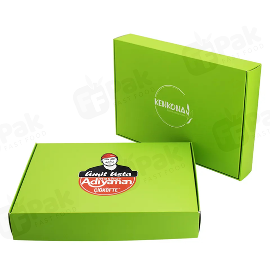 Custom Printed Disposable Take away To go Packaging Container Kraft Lunch Food Paper Box