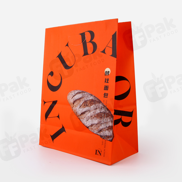 Customized Printed Kraft Brown SOS Paper Bags - Fastfoodpak