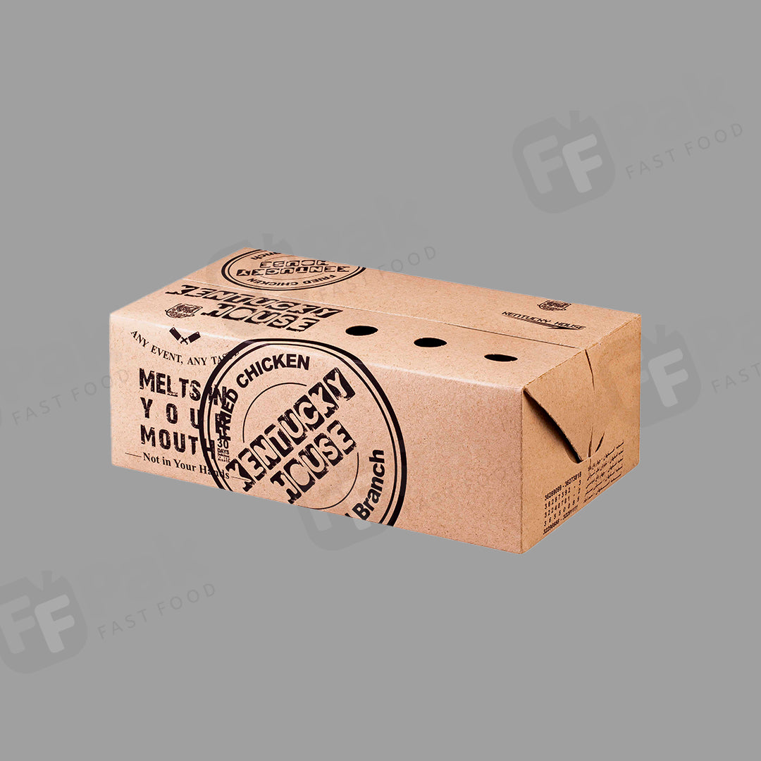 Customized Foldable Clamshell Fast Food Take Away Kraft Packing Burger Box