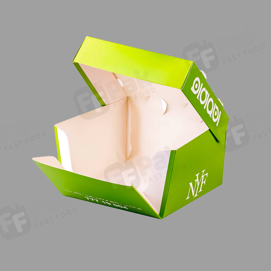 Custom Disposable Food Grade Cardboard Hamburger Packaging Paper Burger Box