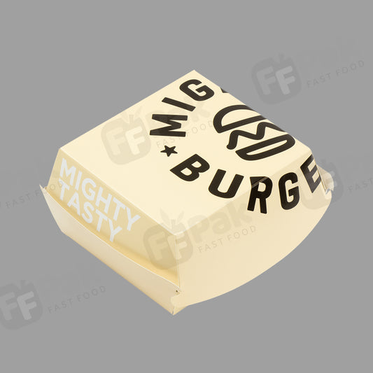 Custom Eco-friendly Fast Food Takeaway Corrugated Paper Cardboard Hamburger Box