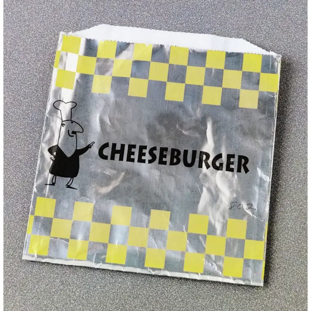 Durable Foil Burger Bags for Takeout & Fast Food Packaging