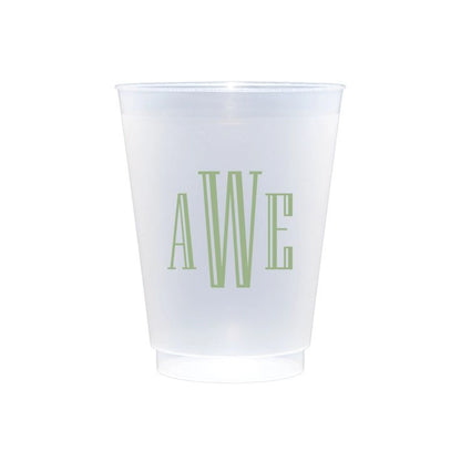 Durable Frosted Disposable Cups for Cold Beverages & Events